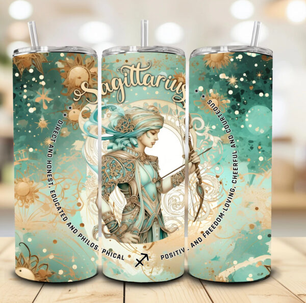 Zodiac green Tumblers