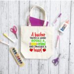 Embroidered Tote Bags for Teachers | Year end Gifts