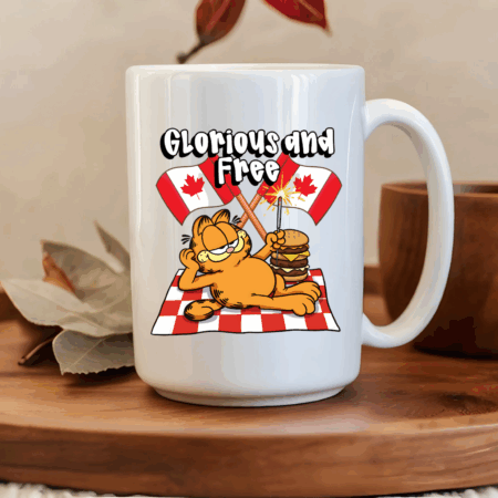 Glorious and Free Garfield 15oz Mug
