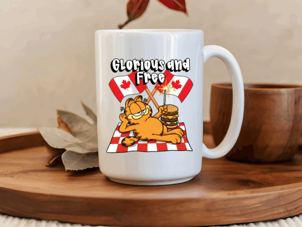 Glorious and Free Garfield 15oz Mug