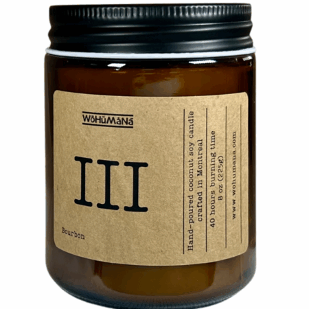 Wohumana III – Bourbon Candle | Coconut Soy Wax | Wood Wick