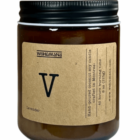 Wohumana V – Lavender Candle | Coconut Soy Wax | Wood Wick