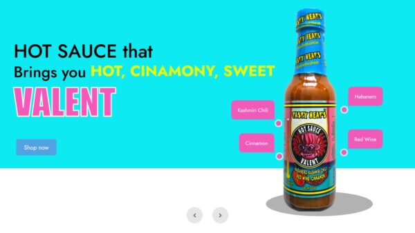 Tasty Heat's Hot Sauce VALENT
