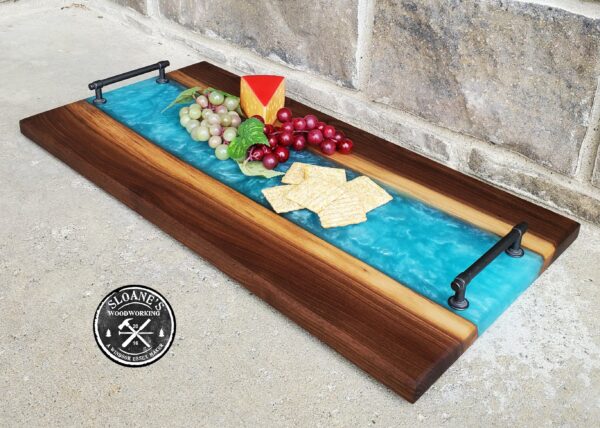 Walnut & Epoxy Resin Charcuterie Boards