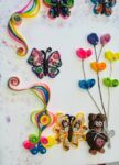 Quilling Love Bear Butterflies Painting