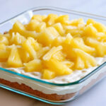 Best Recipe pineapple delight, no bake cream cheese dessert, graham cracker crust, digital recipe, printable recipe, tropical dessert - Digital Download
