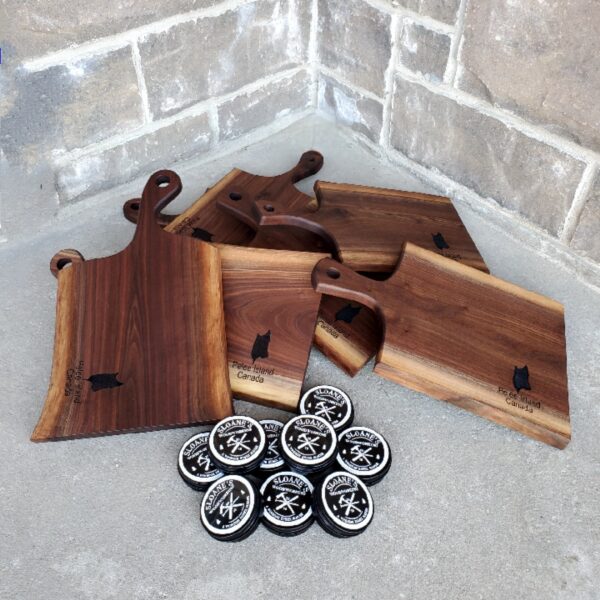 Live Edge Walnut Charcuterie Boards - Personalized