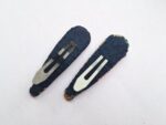 Kimono Hair Clips – Set of 2 Snap Barrettes Made from Upcycled Japanese Vintage Kimono Fabric – Handmade Gift