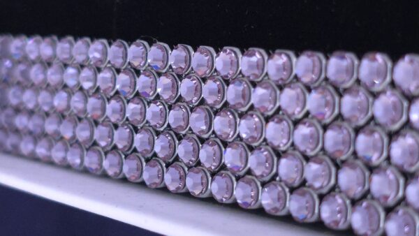 Bracelet embelished with genuine Czech crystals Preciosa. Color Mesmera.