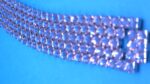 Bracelet embelished with genuine Czech crystals Preciosa. Color Mesmera.