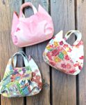 Kimono Cat-shaped Pouch made of Japanese vintage kimono fabric tiny bags with snap buttons antique kimono upcycling