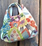 Kimono Cat-shaped Pouch made of Japanese vintage kimono fabric tiny bags with snap buttons antique kimono upcycling