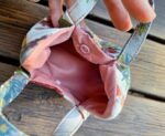 Kimono Cat-shaped Pouch made of Japanese vintage kimono fabric tiny bags with snap buttons antique kimono upcycling