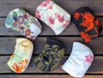 Kimono Clam-shaped Pouch made of Japanese Vintage Kimono with YKK Zipper Fabric cosmetic pouch small bag antique kimono repurposed upcycling