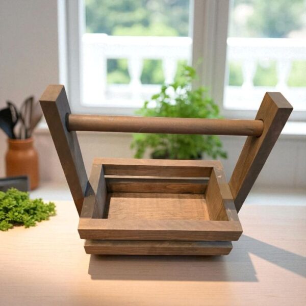 Small Pine Wooden Caddy