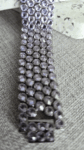Bracelet embelished with genuine Czech crystals Preciosa. Color Mesmera.