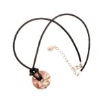 Mens Boho Mexican Porcelain Jasper Pendant Necklace - 18 Inch Surfer Style Natural Stone Jewelry