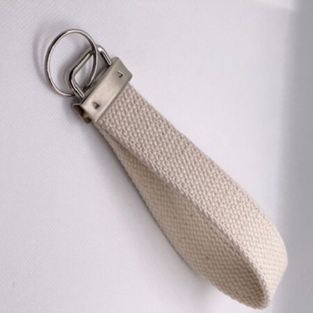 Canvas Keychain Cotton Wristlet | Key Fob Blank