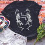 Dancing Skeletons Halloween T-Shirt