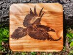 'Raven and the Moon' wooden cutting board/charcuterie board