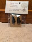 Introducing Midnight Elegance: Handcrafted Teardrop Earrings