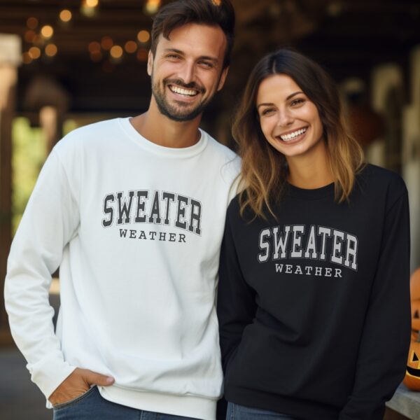 Sweater Weather Embroidered Crewneck | Cozy Fall & Winter Sweatshirt