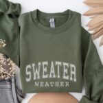 Sweater Weather Embroidered Crewneck | Cozy Fall & Winter Sweatshirt