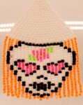 Pastel Goth Sugar Skull Earrings - Dia de los Muertos Beaded Halloween Jewelry - Creepy Cute Accessory