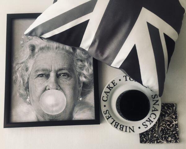 Union Jack Pillow BLACK & GREY