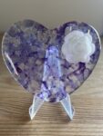 Large glass pocket heart