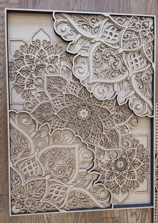 Boho Wall Design Multi Layered Masterpiece 36"x24"