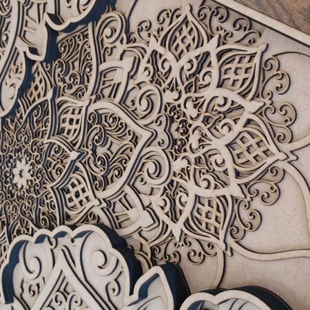 Boho Wall Design Multi Layered Masterpiece 36"x24"