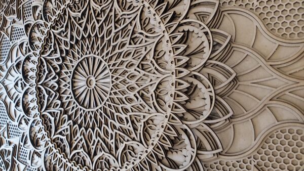 Boho Wall Design Multi Layered Masterpiece 36"x24"
