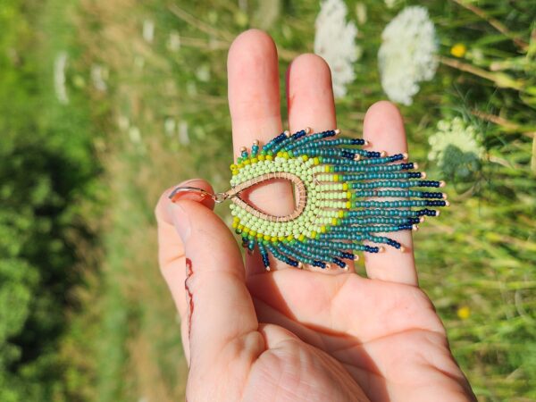 Boho Forest Fringe Beaded Earrings