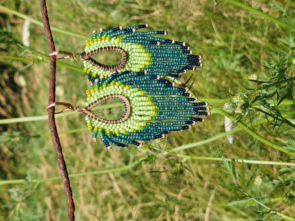 Boho Forest Fringe Beaded Earrings