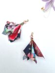 Japanese Style Fabric Tassel Earrings – Cotton, Lightweight Origami-Inspired Dangle Jewelry | Multiple Colors | Free Shipping | Handmade in Canada
