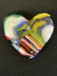 Medium glass pocket heart