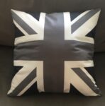 Union Jack Pillow BLACK & GREY