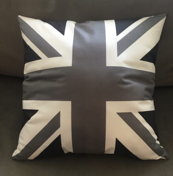 Union Jack Pillow BLACK & GREY