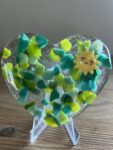 Large glass pocket heart