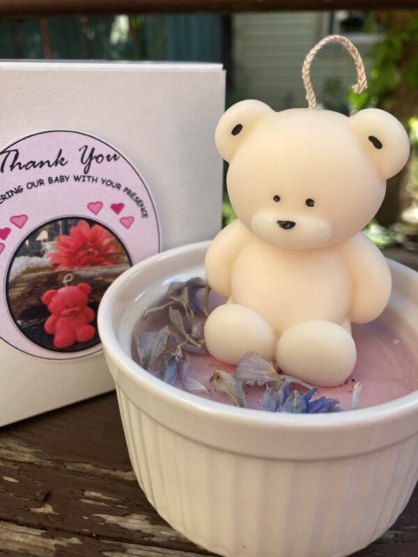 White Whisper Bear Candle (By Scents in Fields) (Copy)