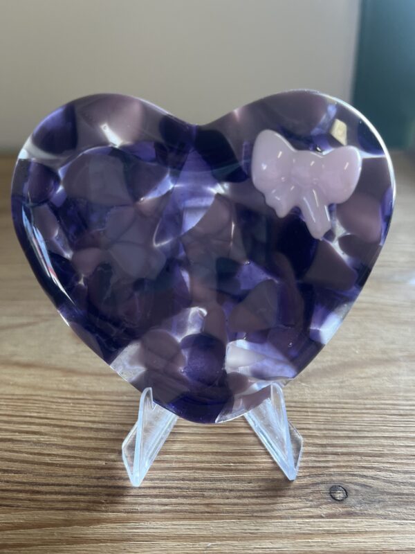 Large glass pocket heart
