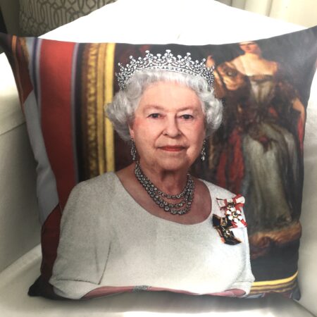 Queen Elizabeth in Canada Pillow
