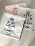Keep Calm and Carry On Pillow BLUE