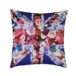 Union Jack Floral Pillow