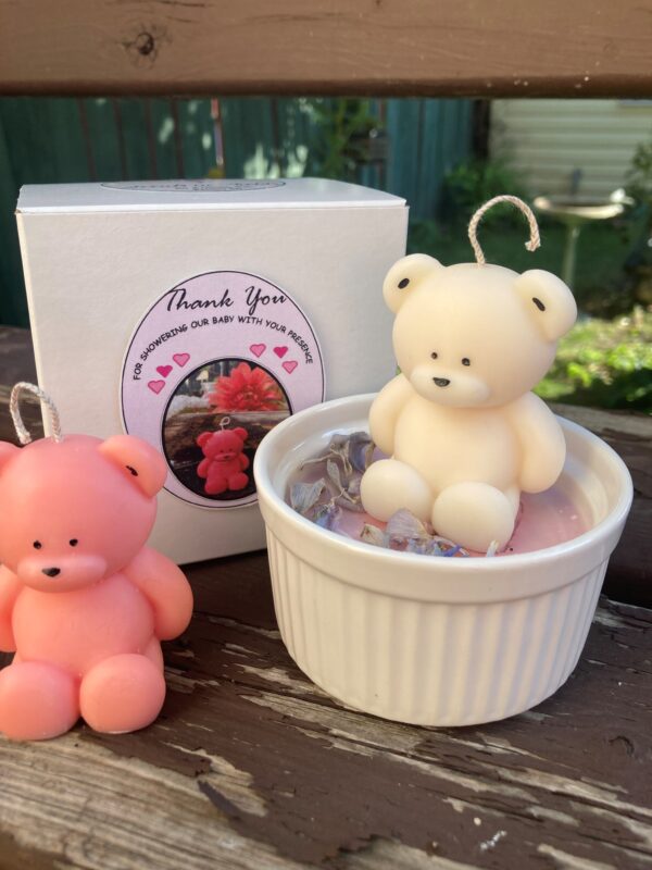 White Whisper Bear Candle (By Scents in Fields) (Copy)