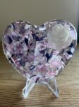 Large glass pocket heart
