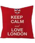 Keep Calm and Love London Pillow