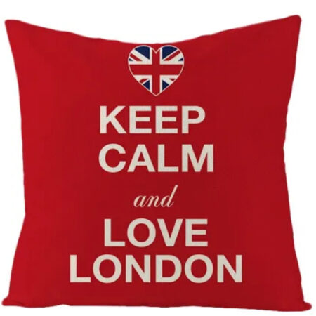 Keep Calm and Love London Pillow