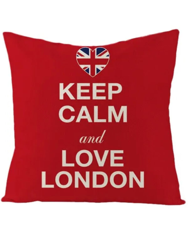 Keep Calm and Love London Pillow